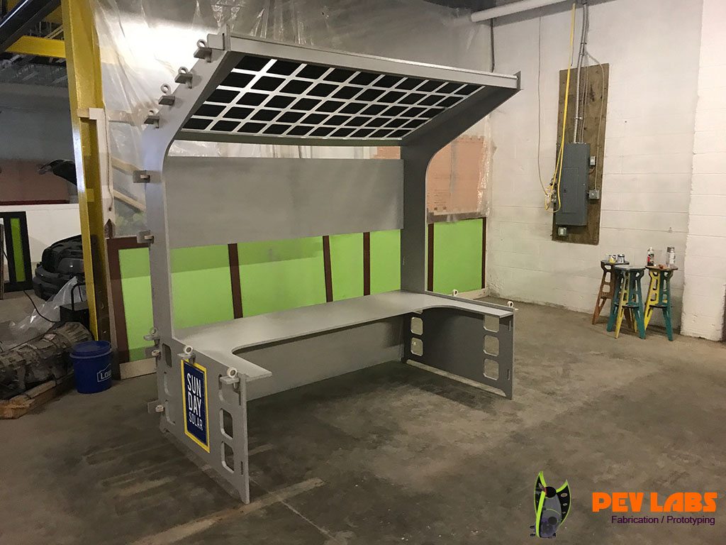 Solar Panel Roof Event Production Kiosk