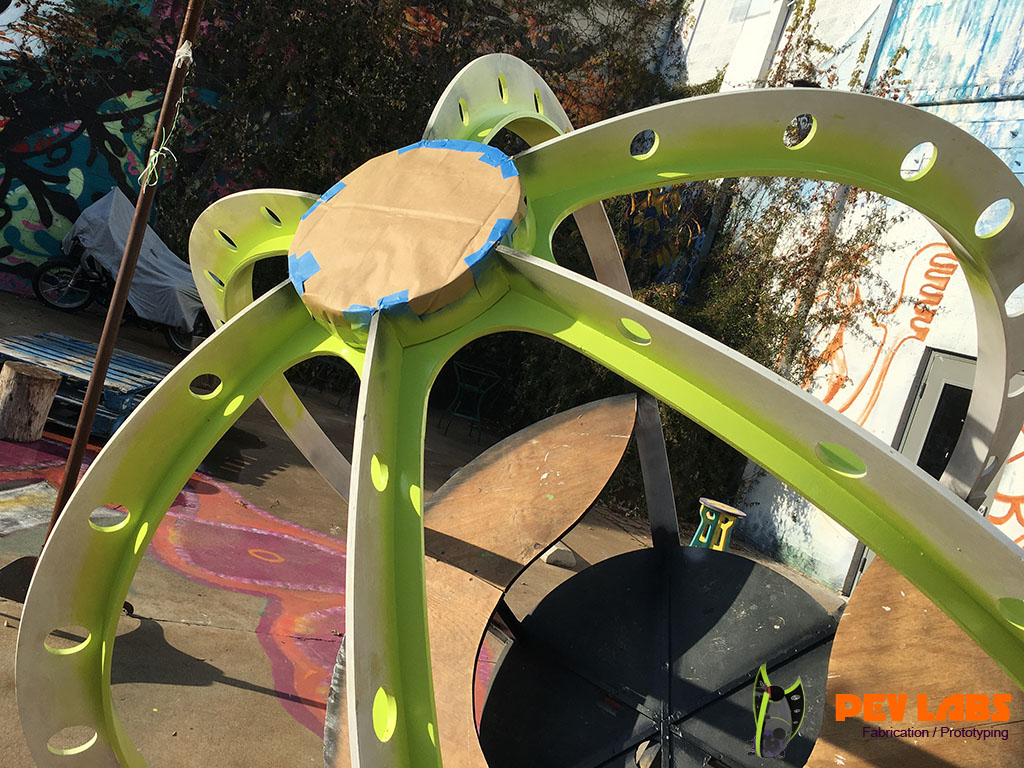 Spraying First Color on Sphere