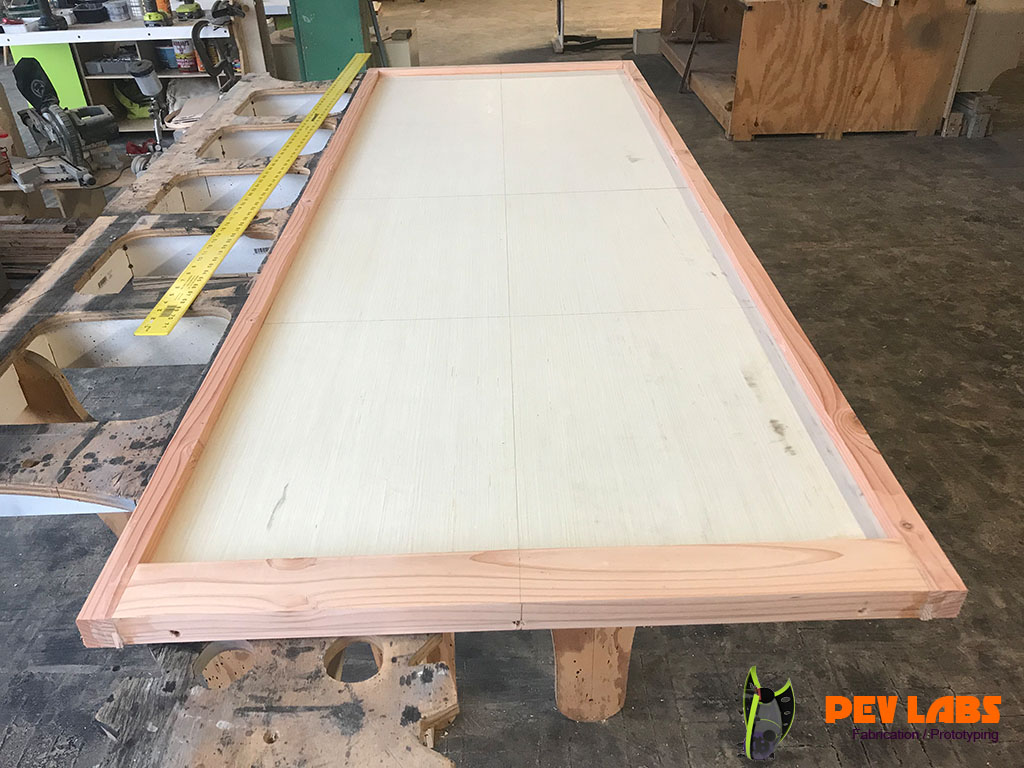 Custom Door Frames Secured to Door Cores